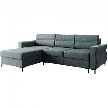 Corner Sofa - Bed Mormi 162878169 258x170x92cm Blue