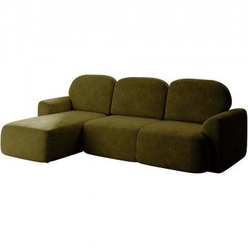 Corner Sofa - Bed (Left Corner) Nabu 162910489 260x163x95cm Green