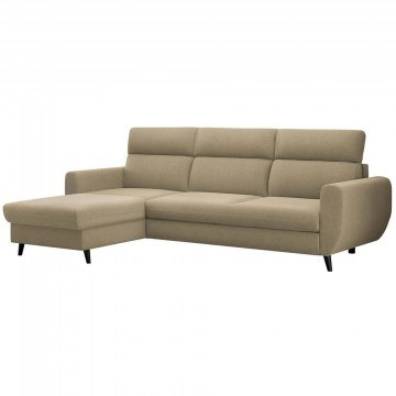 Corner Sofa - Bed (Left Corner) Torro Mini 163120429 258x168x100cm Beige