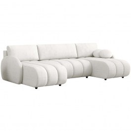 Corner Sofa - Bed Zara U 162908229 318x160x88cm White WHITE