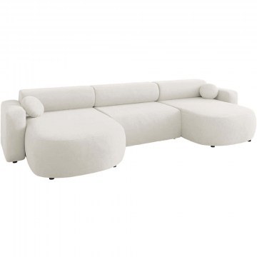 Corner Sofa - Bed Nicelo U 163035239 354x150x70cm Ecru