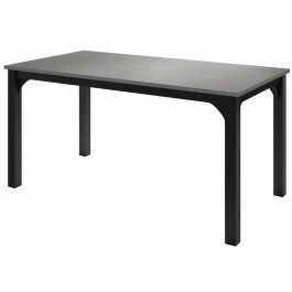 Extendable Table Focus Plus 162907399 160/198x90x76cm Grey-Black GREY