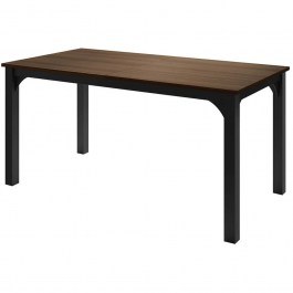 Extendable Table Focus Plus 162907389 160/198x90x76cm Tobacco Brown-Black BROWN