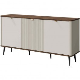 Μπουφές Marly Reg II 162906369 160x40x82cm Off White-Brown WHITE-BROWN