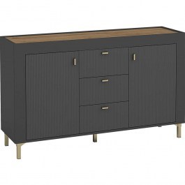 Μπουφές Mossa Plus 162788489 138x40x84cm Black BLACK