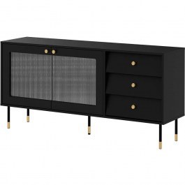 Μπουφές Valerio 162823319 150x39x75cm Black BLACK