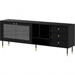 Μπουφές Valerio 162823369 200x39x75cm Black BLACK