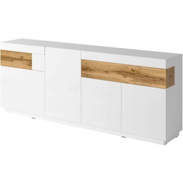 Μπουφές Selki Plus 16827659 219x40x85cm White-Natural