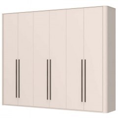 Six-Leaf Wardrobe With Led Light Dutchess 162905959 288x56x225cm Beige