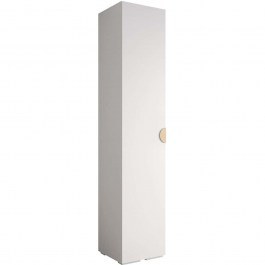 Ντουλάπα Μονόφυλλη Inova 163058039 50x47x237cm White-Gold WHITE