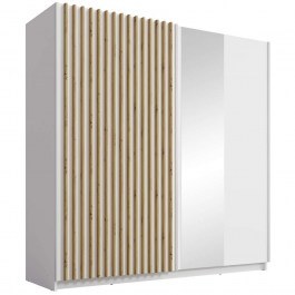 Ντουλάπα Συρόμενη Negler 163087569 201x62x199cm White WHITE