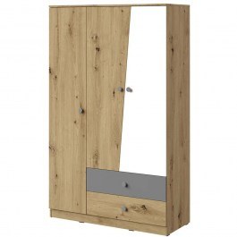 Three-Leaf Wardrobe Nero 162293399 120x50x191cm Natural-Multi NATURAL