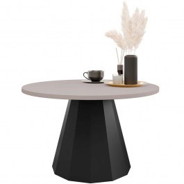 Τραπεζάκι Σαλονιού Elipse 162905719 75x75x45cm Cashmere-Black CASHMERE