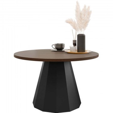 Τραπεζάκι Σαλονιού Elipse 162905739 75x75x45cm Brown-Black