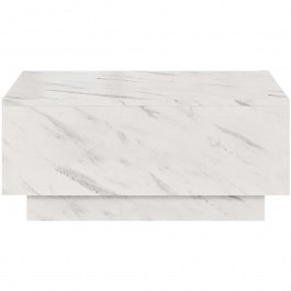 Coffee Table Moon 162789209 90x60x40cm Marble Effect White WHITE