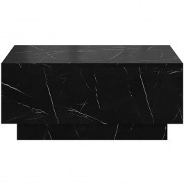 Coffee Table Moon 162789229 90x60x40cm Marble Effect Black BLACK
