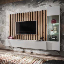 TV Composition Verona 162598139 220x35x148cm Multi-Grey GREY