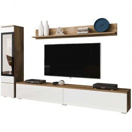 TV Composition Vera I 162292389 180x33x132cm White-Natural WHITE-NATURAL