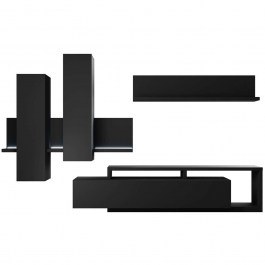 TV Composition Bron 162324069 219x45x52cm Black BLACK
