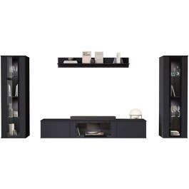 TV Composition Caro 162900549 180x33x140cm Black BLACK