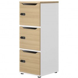 Συρταριέρα Γραφείου Lockero 162834839 40x40x109cm White-Sonoma WHITE-SONOMA