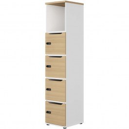 Συρταριέρα Γραφείου QuatroLock 162835369 40x45x187cm White-Sonoma WHITE-SONOMA