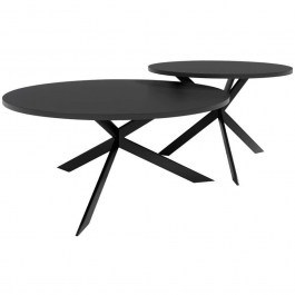 Coffee Tables Libre (Set 2Pcs) 162715329 D75x36/58x42cm Black BLACK