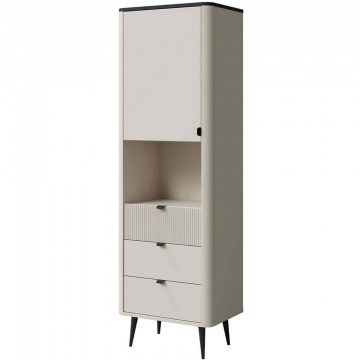 Βιβλιοθήκη Marly Reg 162904799 60x40x191cm Off White-Black