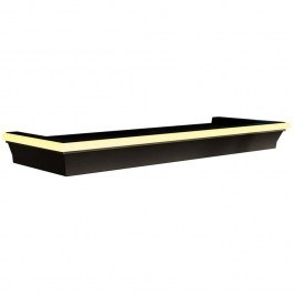 Wall Shelf With Led Light Wrotyn 162860579 46x16x5cm Black-Yellow BLACK