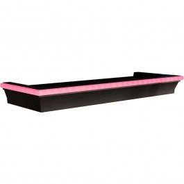 Wall Shelf With Led Light Wrotyn 162860599 46x16x5cm Black-Pink BLACK-PINK