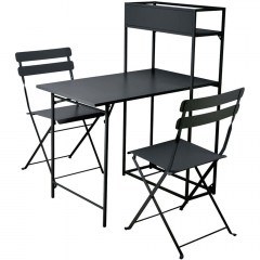 Garden Dining Tourra (Set 3Pcs) 162758809 93x63x116cm Black