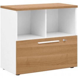 Ντουλάπι Γραφείου Calc 162833419 80x42x74cm Brown-White BROWN-WHITE