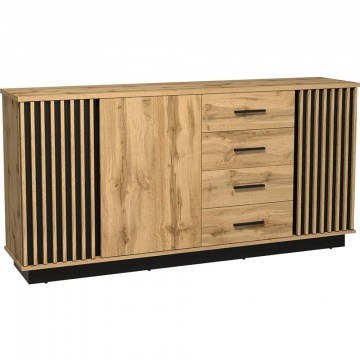 Μπουφές Lamelo 162745159 178x40x88cm Natural-Black