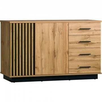 Μπουφές Lamelo II 162842939 141x40x88cm Natural-Black