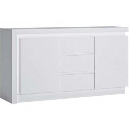 Buffet With Light Lynx 162285839 157,6x42x89,1cm White WHITE