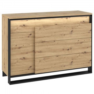 Buffet With Led Light Quant 162087809 130x41x90cm Natural