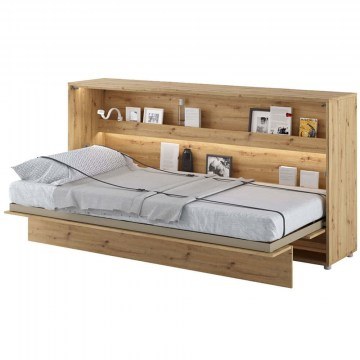 Κρεβάτι Τοίχου Concept BC Slash (Για Στρώμα 90x200cm) 161423529 46/118x211x108cm Natural