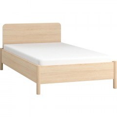 Bed With Storage Space Omm SH (For Mattress 120x200cm) 162919669 128,5x208,7x86,8cm Natural