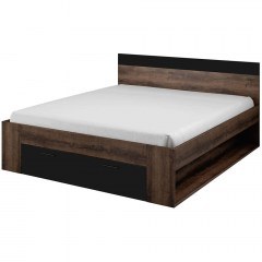 Bed Delta II (For Mattress 160x200cm) 162418139 166x218x92cm Brown-Black