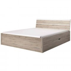 Bed Delta Plus (For Mattress 180x200cm) 16293199 186x218x92cm Oak