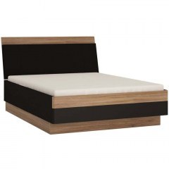 Bed Montserrat (For Mattress 160x200cm) 161478749 165,3x221x100cm Natural-Black
