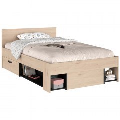 Bed With Storage Space Chilly (For Mattress 120x200cm) 162804659 124x204x77cm Natural
