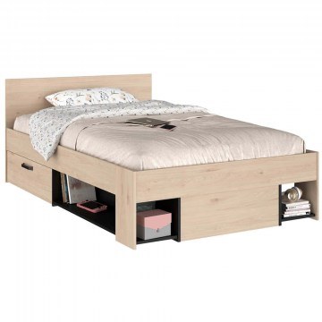 Κρεβάτι Με Αποθηκευτικό Χώρο Chilly (Για Στρώμα 120x200cm) 162804659 124x204x77cm Natural
