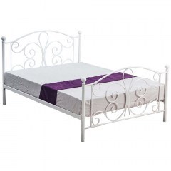 Bed Panama (For Mattress 120x200cm) 162741599 124x209x93cm White