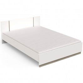 Bed Winston (For Mattress 140x200cm) 162793609 148,3x204,3x71,7cm White WHITE