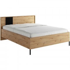 Κρεβάτι Como 162879209 (Για Στρώμα 160x200cm) 171x212x102cm Natural-Black