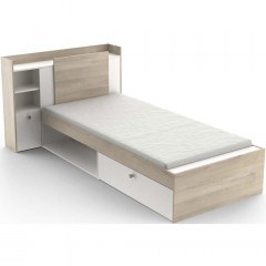 Κρεβάτι Talon (Για Στρώμα 90x190/200cm) 162588529 124,5x226,9x90,5cm Natural-White