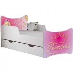 Κρεβάτι Παιδικό Με Αποθηκευτικό Χώρο & Στρώμα Girls (90x180cm) 162753099 94x184x90cm Multi