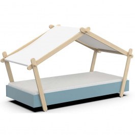 Children's Bed Lodge (For Mattress 90x200cm) 162721819 105,5x223,2x129,7cm Multi-Blue MULTI-BLUE