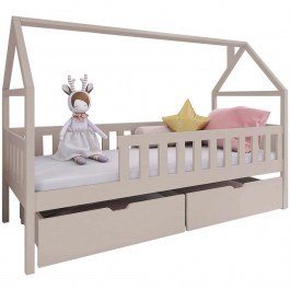 Κρεβάτι Παιδικό Domi (Για Στρώμα 80x180cm) 162917319 86x188x138cm Cashmere CASHMERE